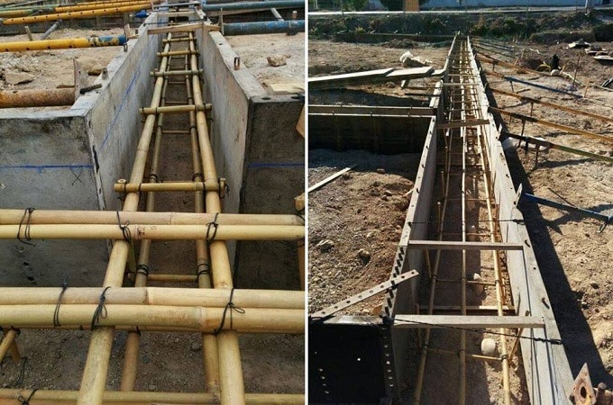 coastal infrastructure with bamboo reinforcement