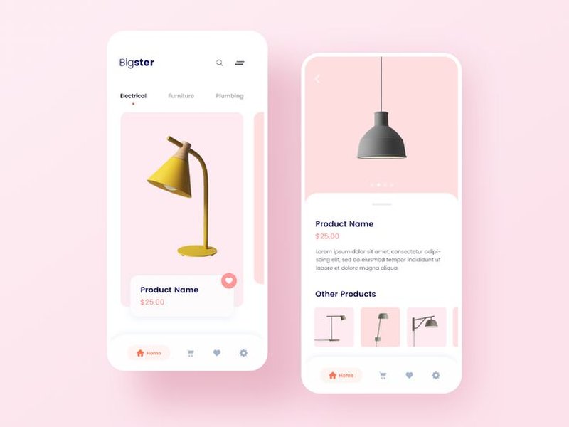 Concept Design for an Online Shop Mobile App