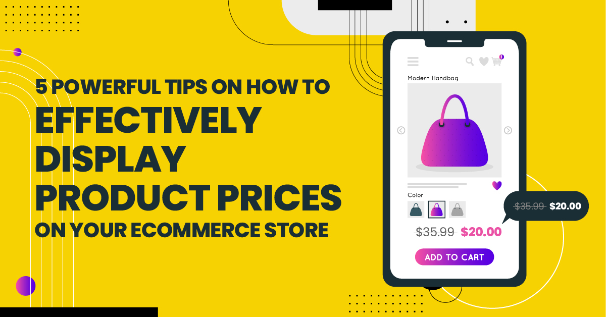 ecommerce products on display