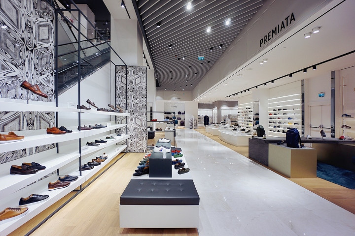 scenic photography of modern retail outlets
