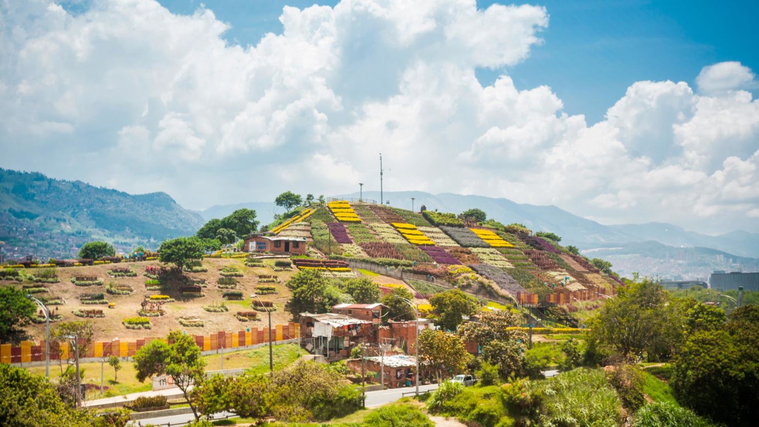Colombian landscapes, community thriving in local markets