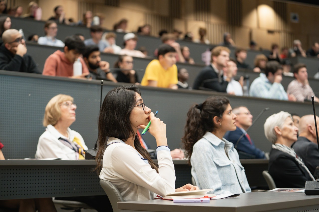 university campus economic lecture