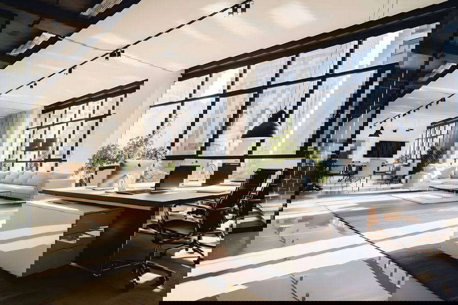 scenic modern office digital transformation