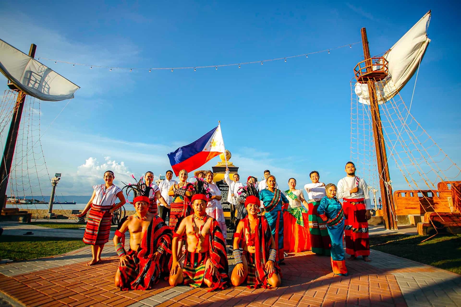 Philippine landscapes unity flag ceremonies