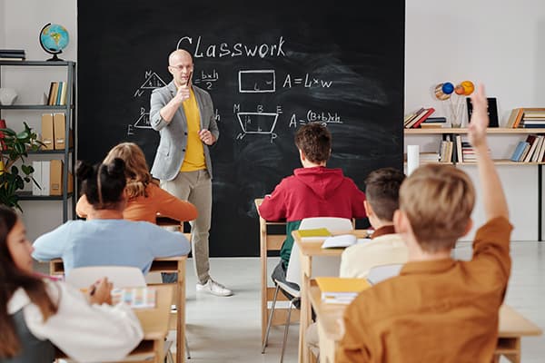 classroom, teacher working, educational research