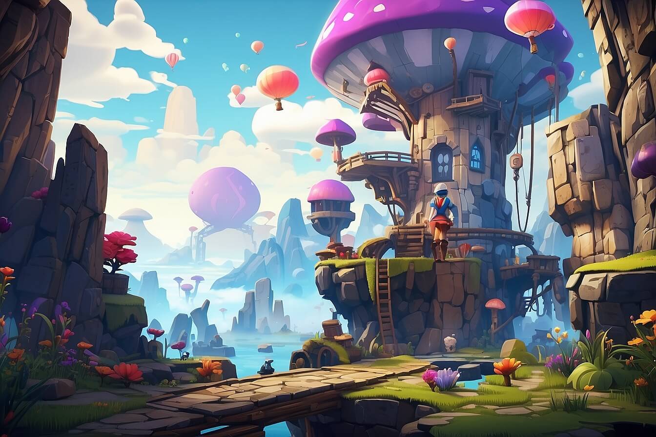 2D educational game development concept art