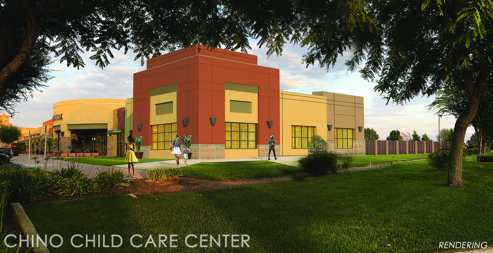 child care facility building scenery