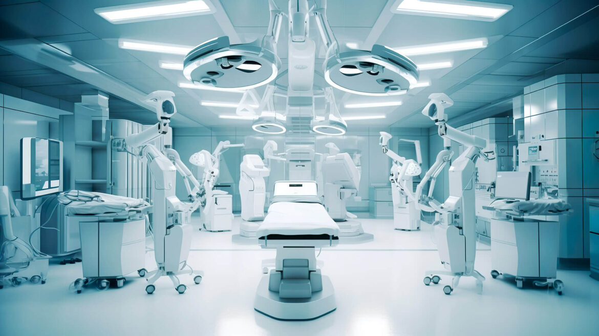 modern surgical operating room with advanced technology