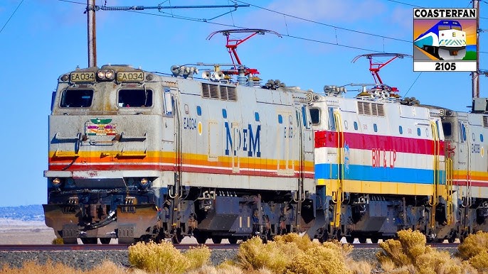 electric train on tracks