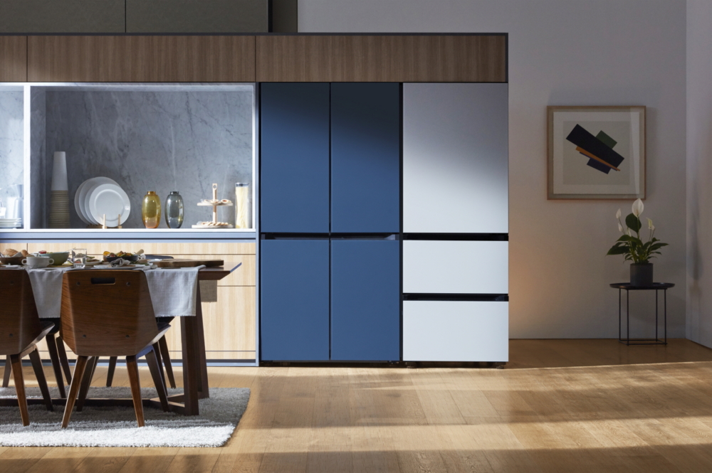 modern electronic appliances on table