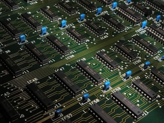 analog electronics circuit board