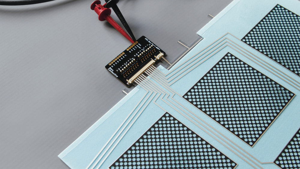 touchscreen sensor electronics on PCB