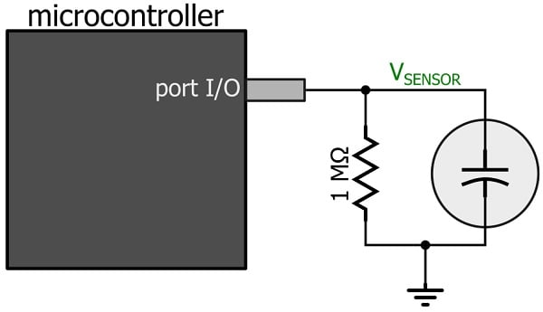 capacitive touch sensor circuit