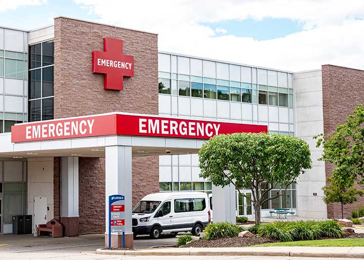 hospital building emergency services