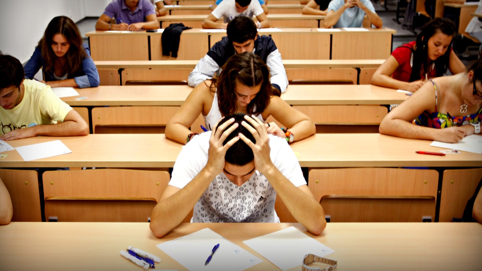 students classroom school stress