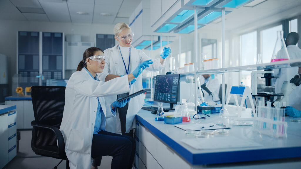 scientific laboratory instruments and research environment