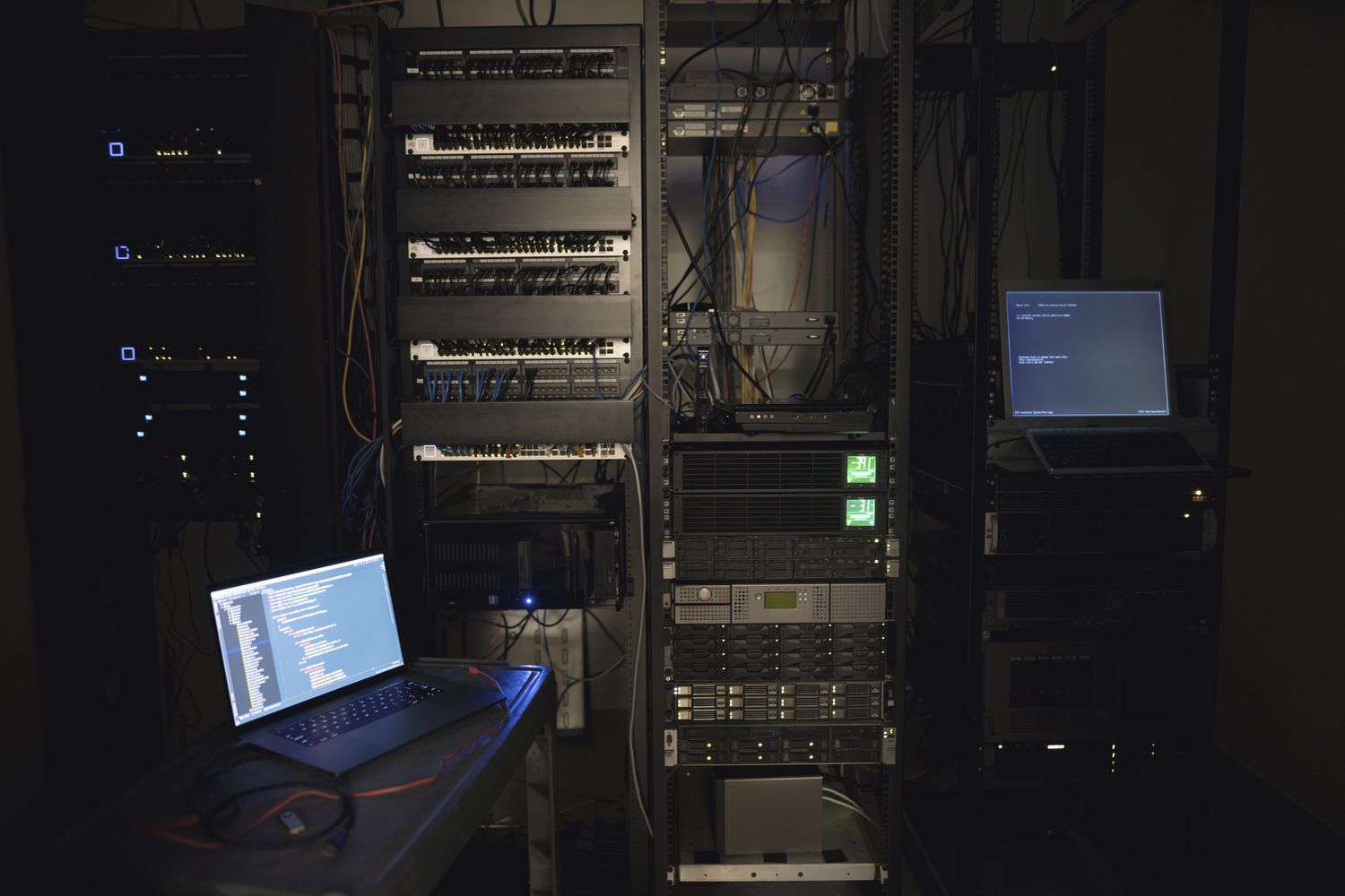 scenic views of server room equipment