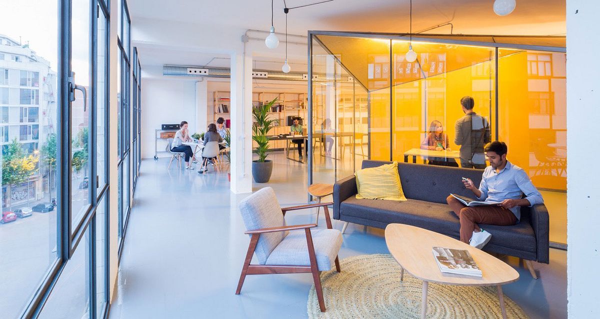 scenic workspace and modern office