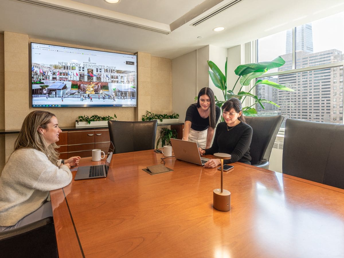 urban business meeting workspace