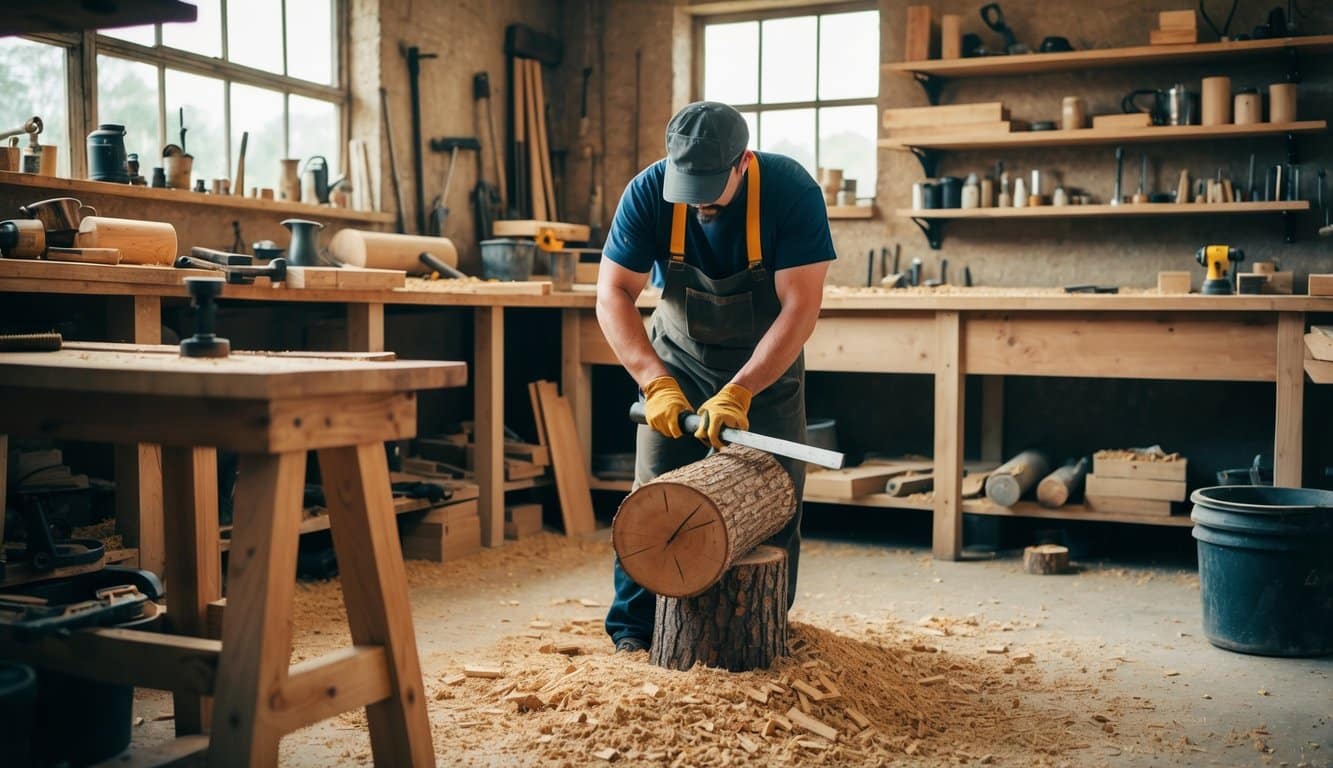 rustic engineering tools and modern construction
