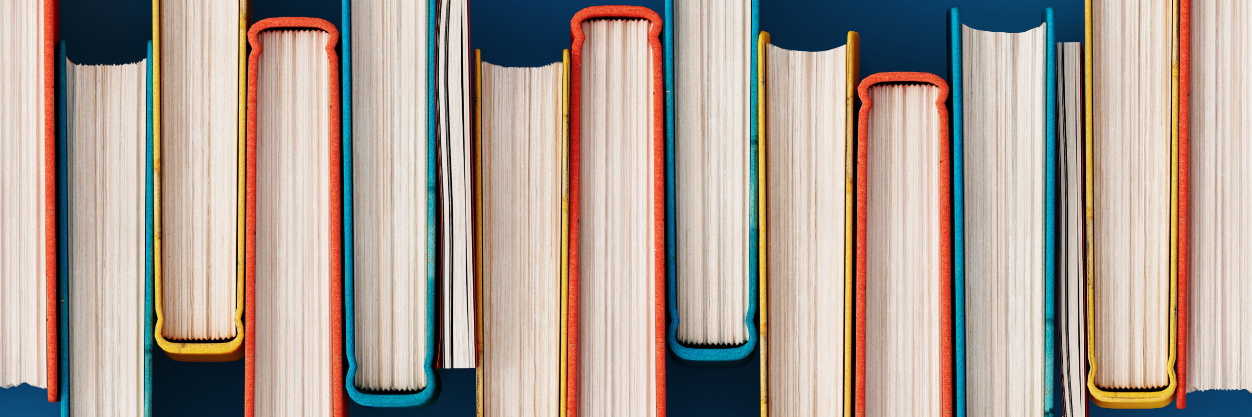english learning books arranged