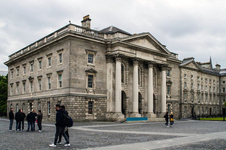 university campus building with exam hall