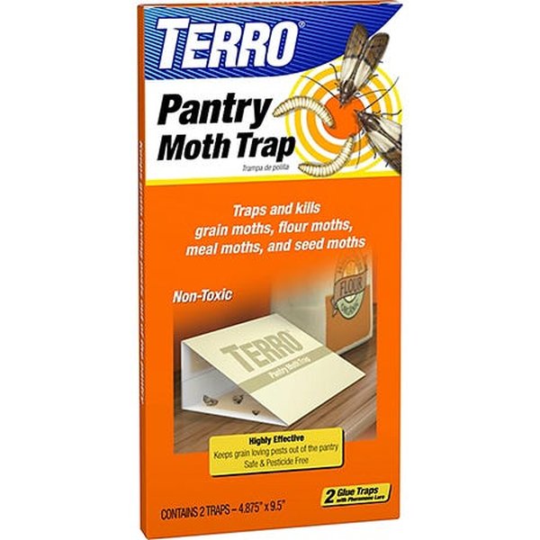 Pheromone sticky traps designed to attract and trap pantry moths.