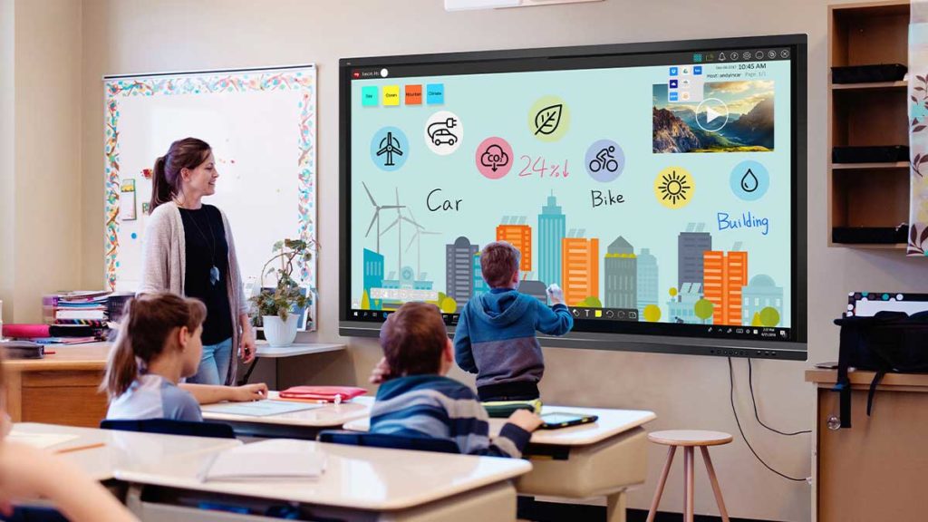 school building interactive learning classroom