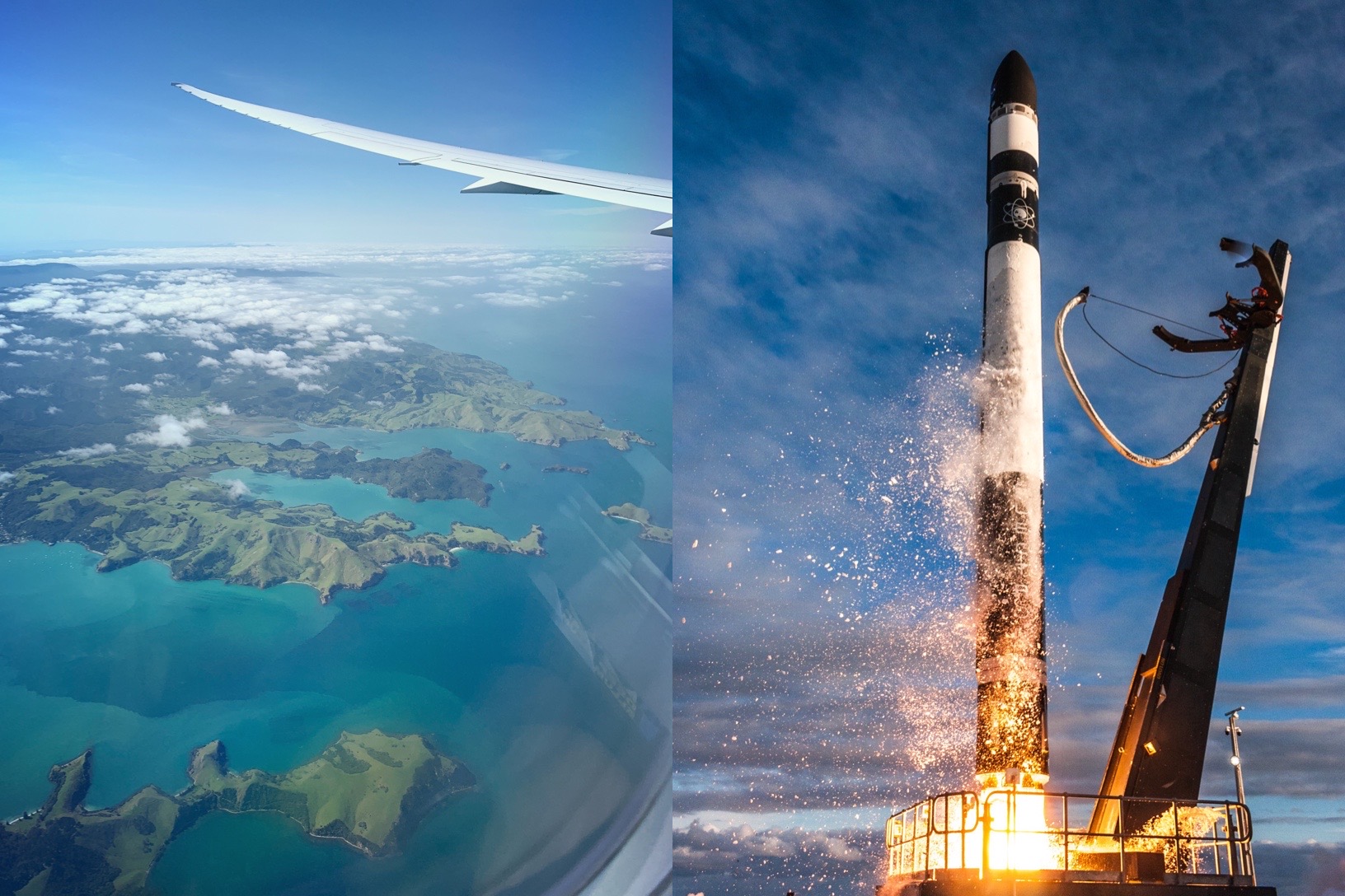 rocket launch earth scenery