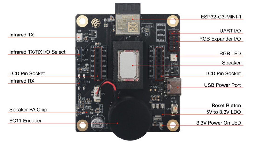 Diseño del PCB del ESP32-C3-LCDkit. Diseño del PCB del ESP32-C3-LCDkit.