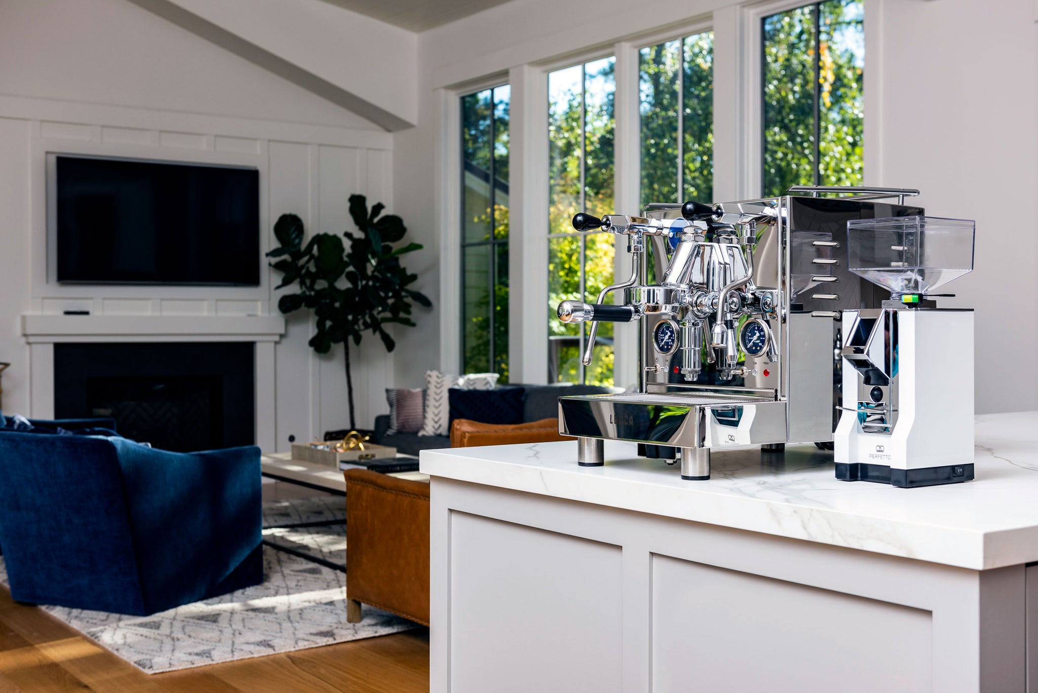 espresso machine in modern office