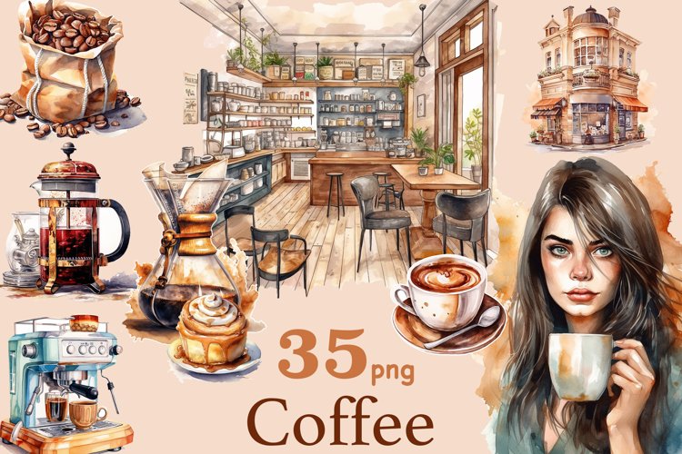 coffee beans cup coffee shop scenery