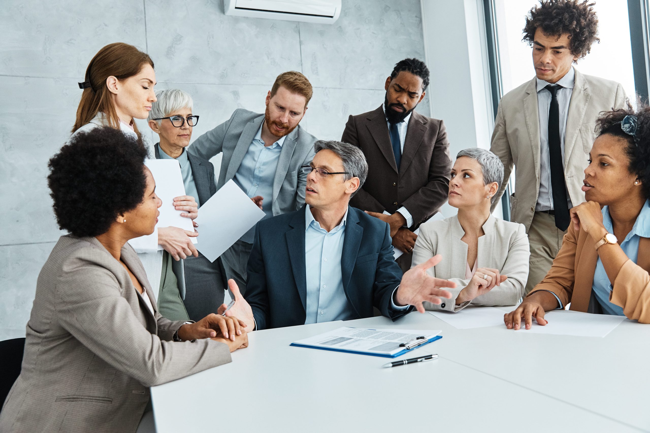 office ethical team meeting