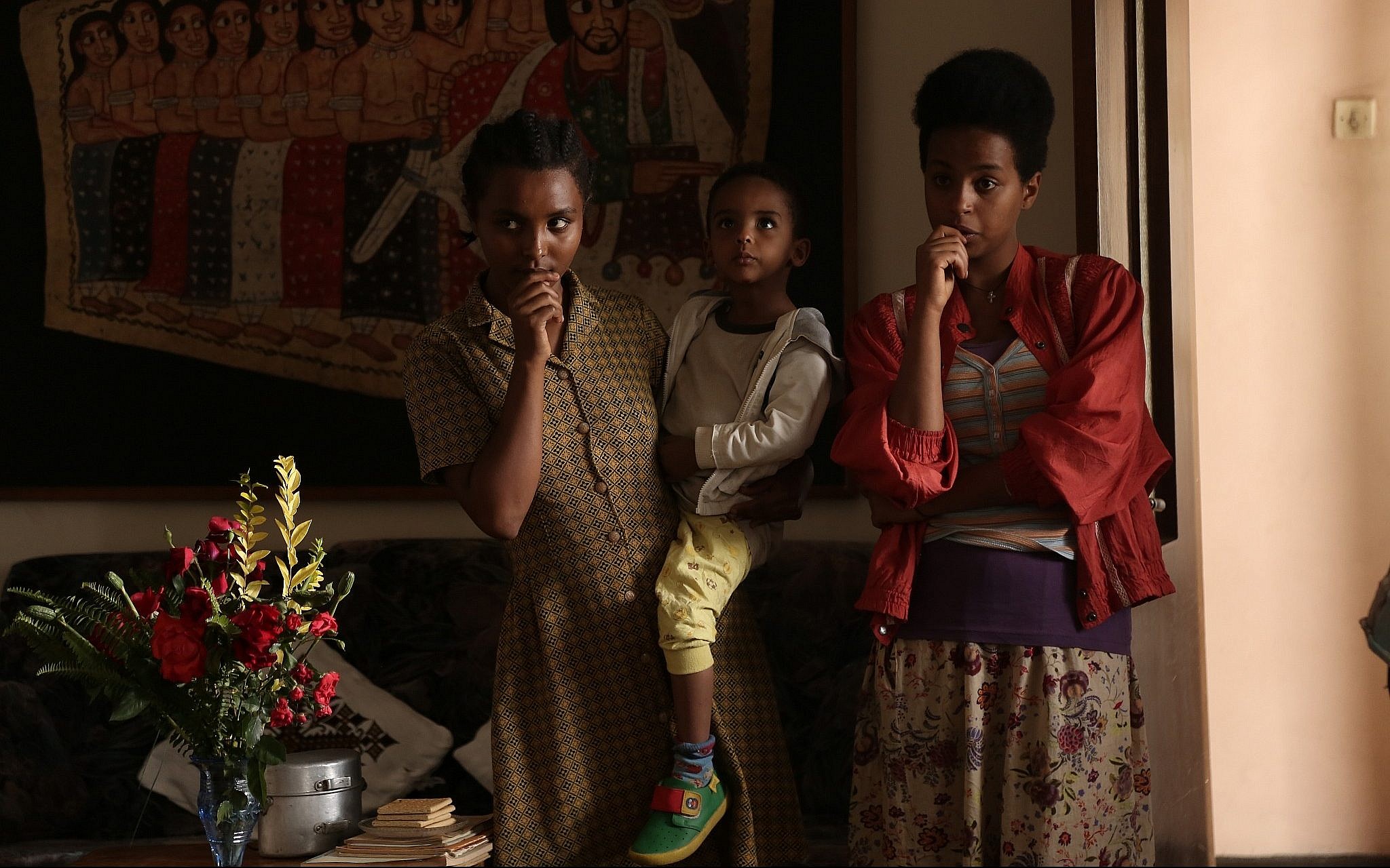 diverse Ethiopian families urban scenes