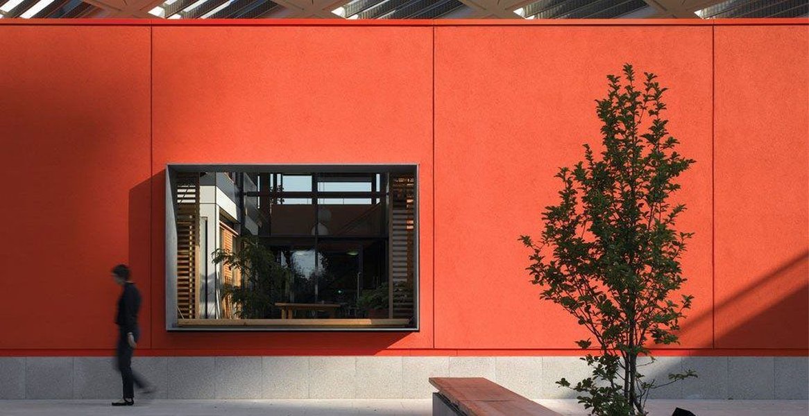 Modern residential building with exterior insulation cladding