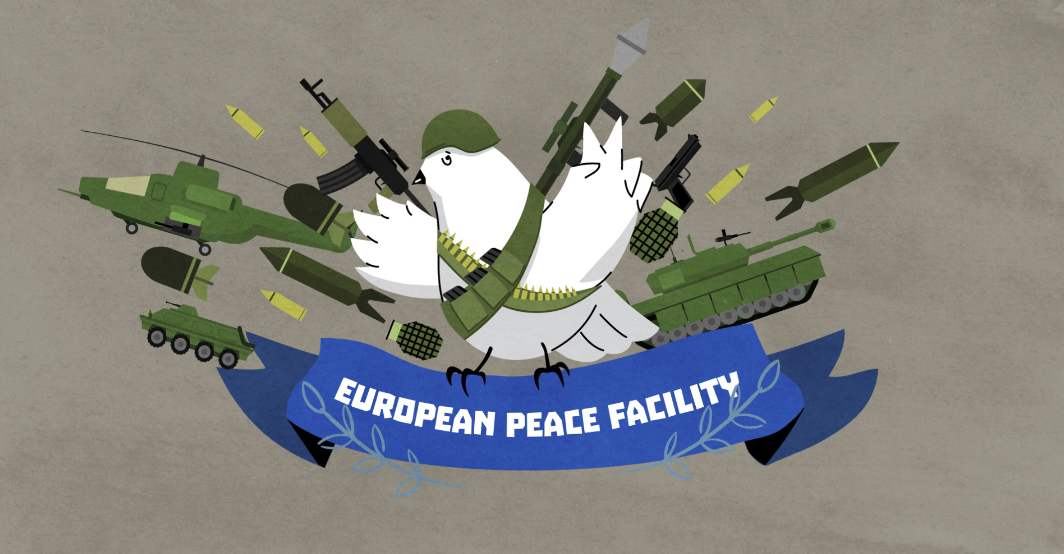 European financial documents and military equipment