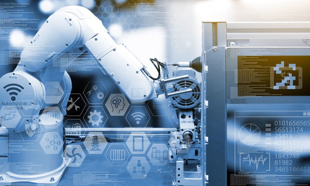 Concept image of Industry 4.0 and digital transformation