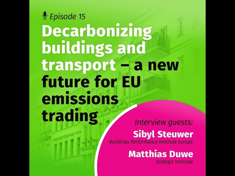 buildings and transport emissions trading