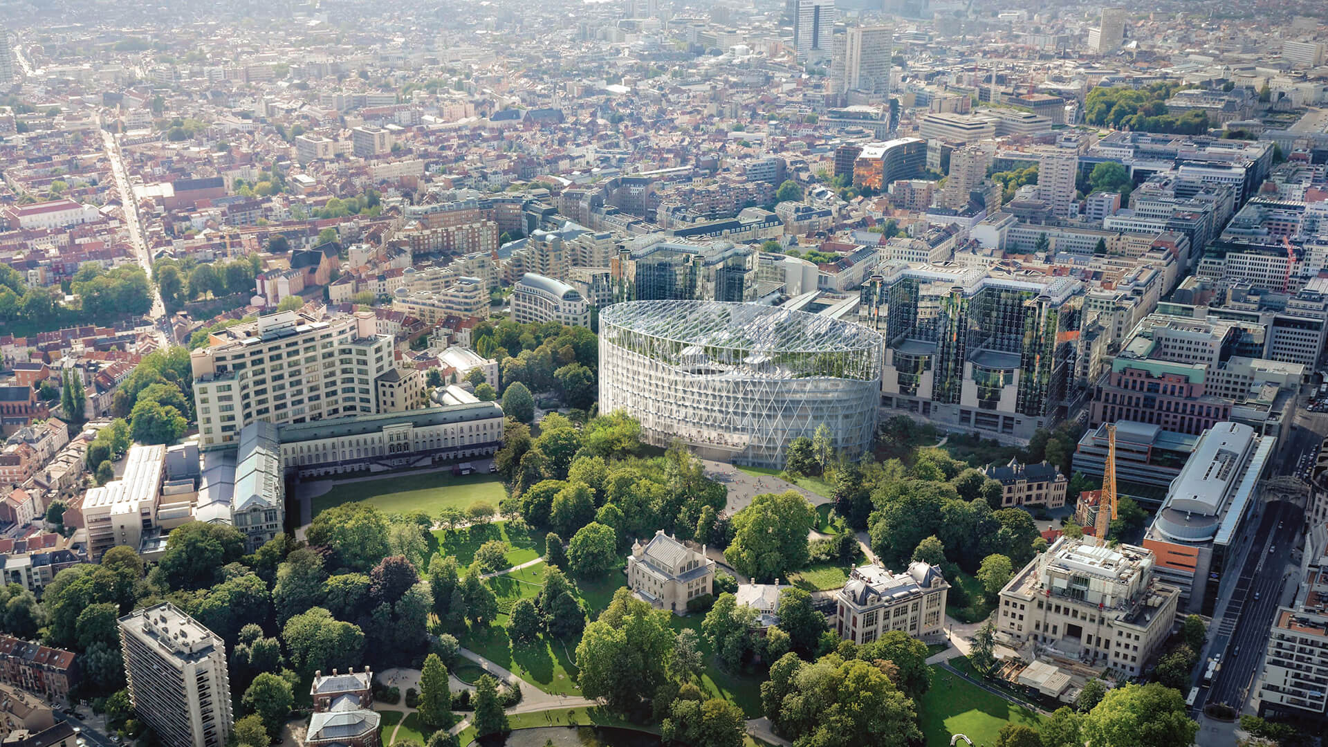 brussels cityscape eu government building