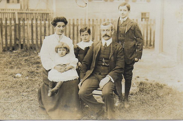 vintage family photo old garden