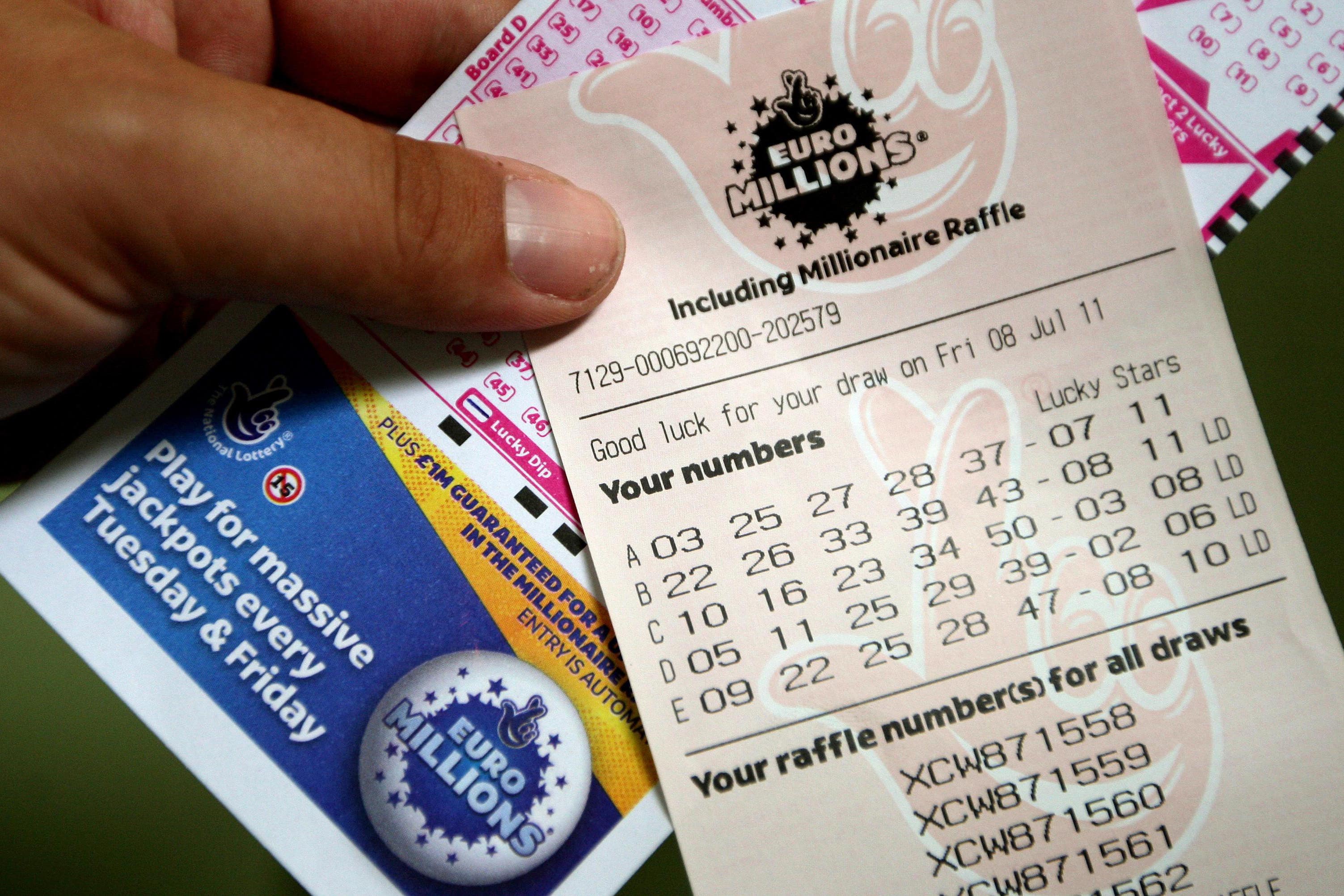 euromillions lottery ticket drawing