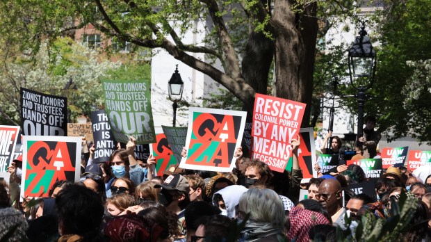 university campus protest debate