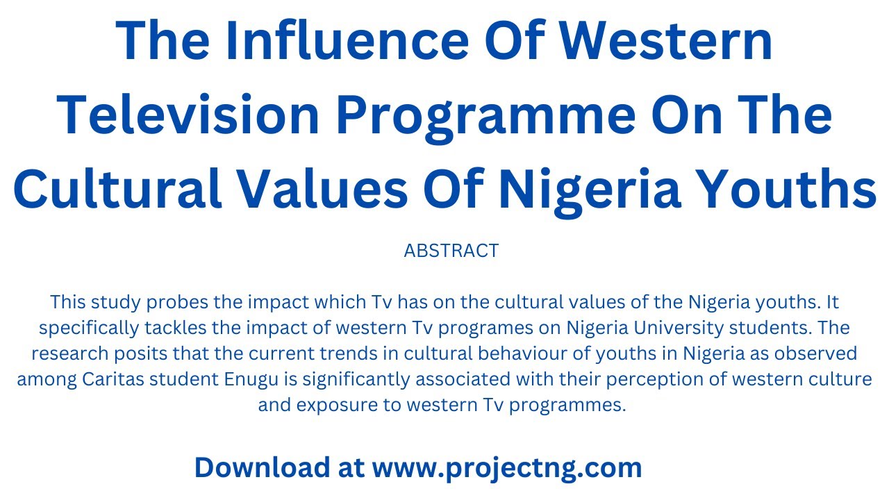 television cultural programs nigeria