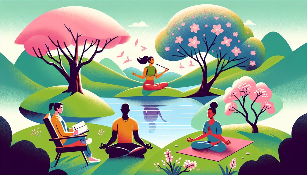 Illustration depicting happiness and positive connections