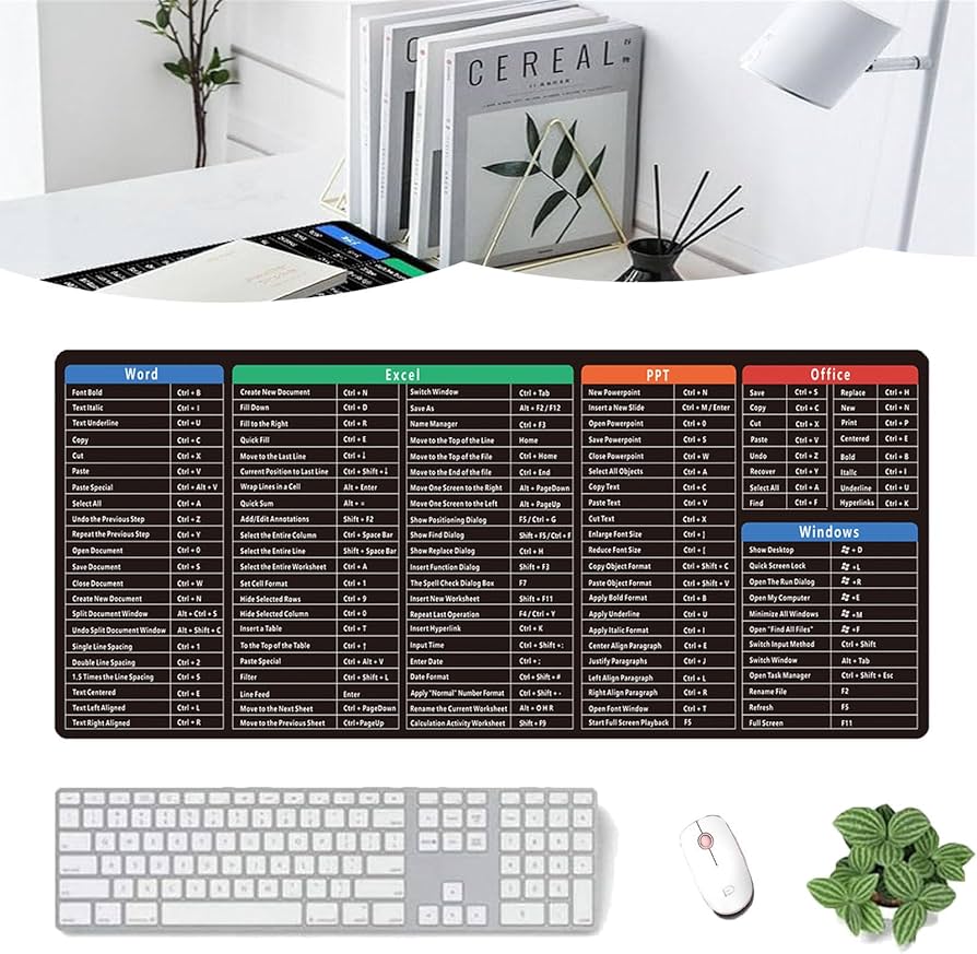 excel sheets on desk