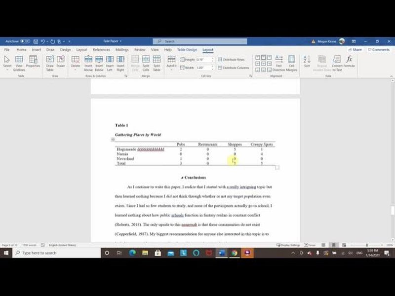 Embedding Excel File in Word