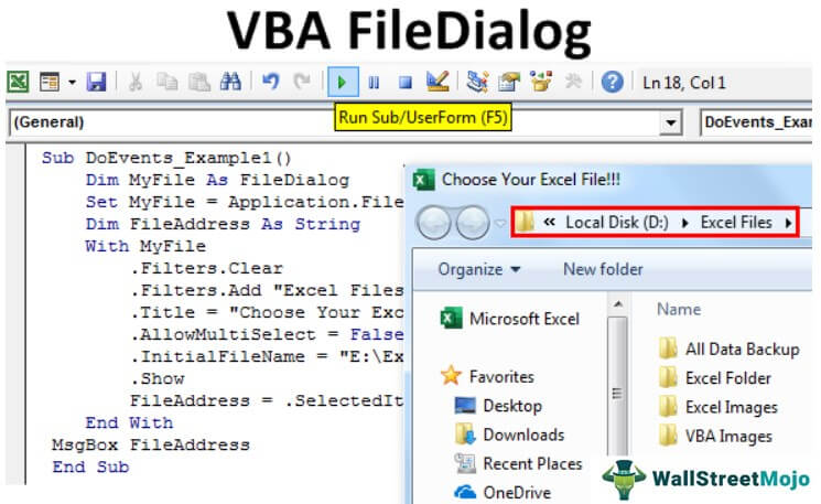 excel vba file dialog