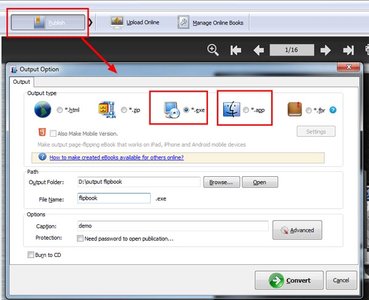 Convertible executable and pdf report on macbook