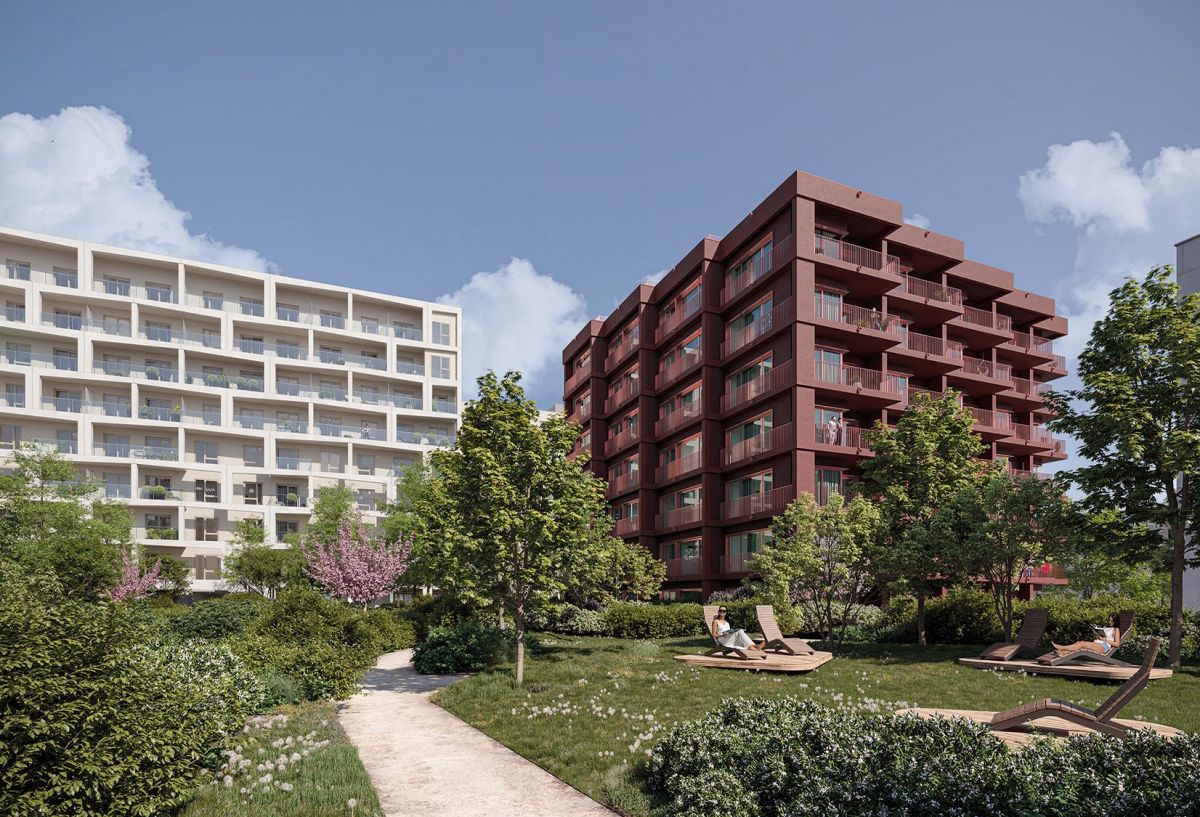 Polish financial district building modern architecture