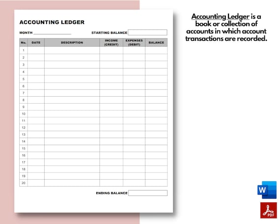 expense receipt and ledger